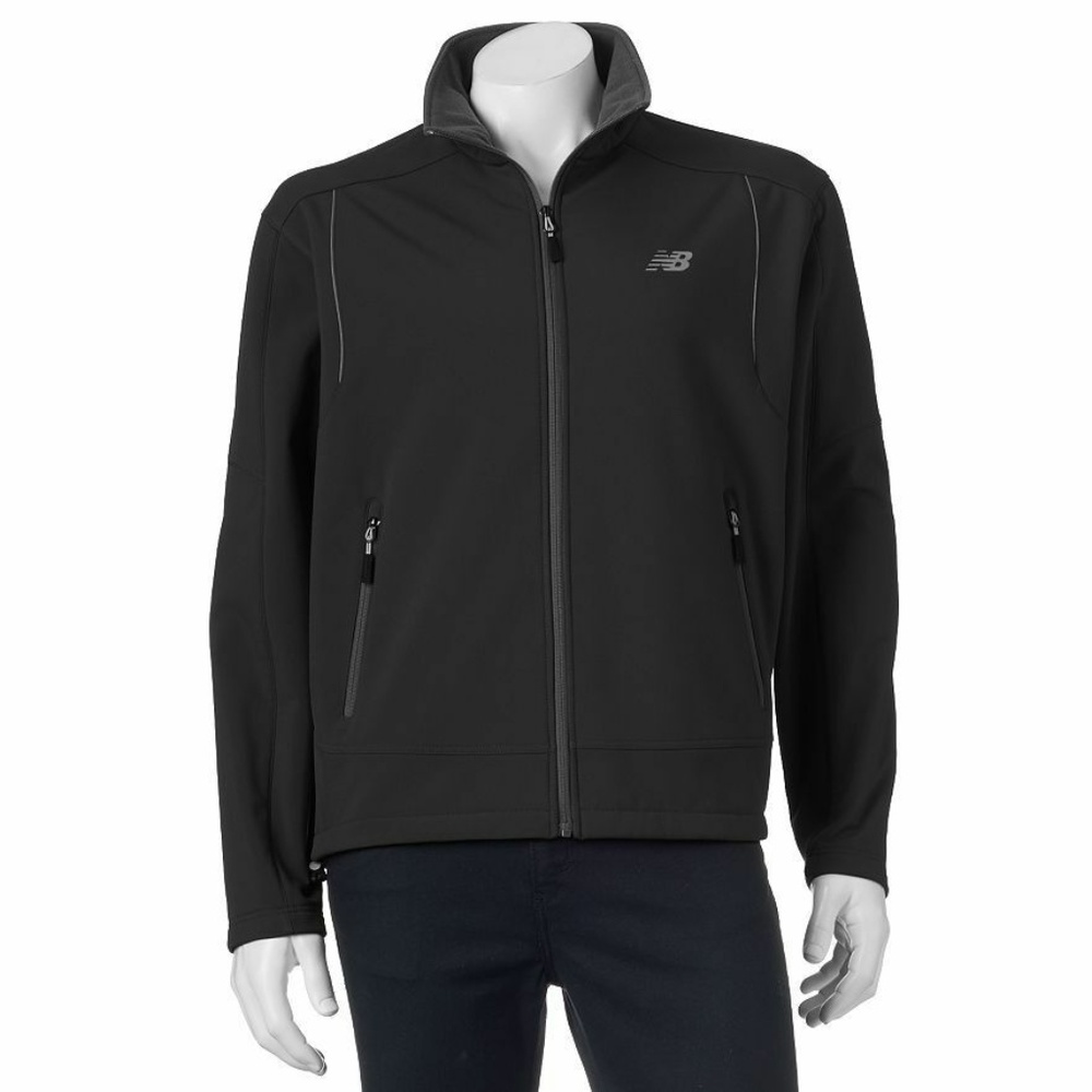 New Balance Coat Men's Black LT Midweight New